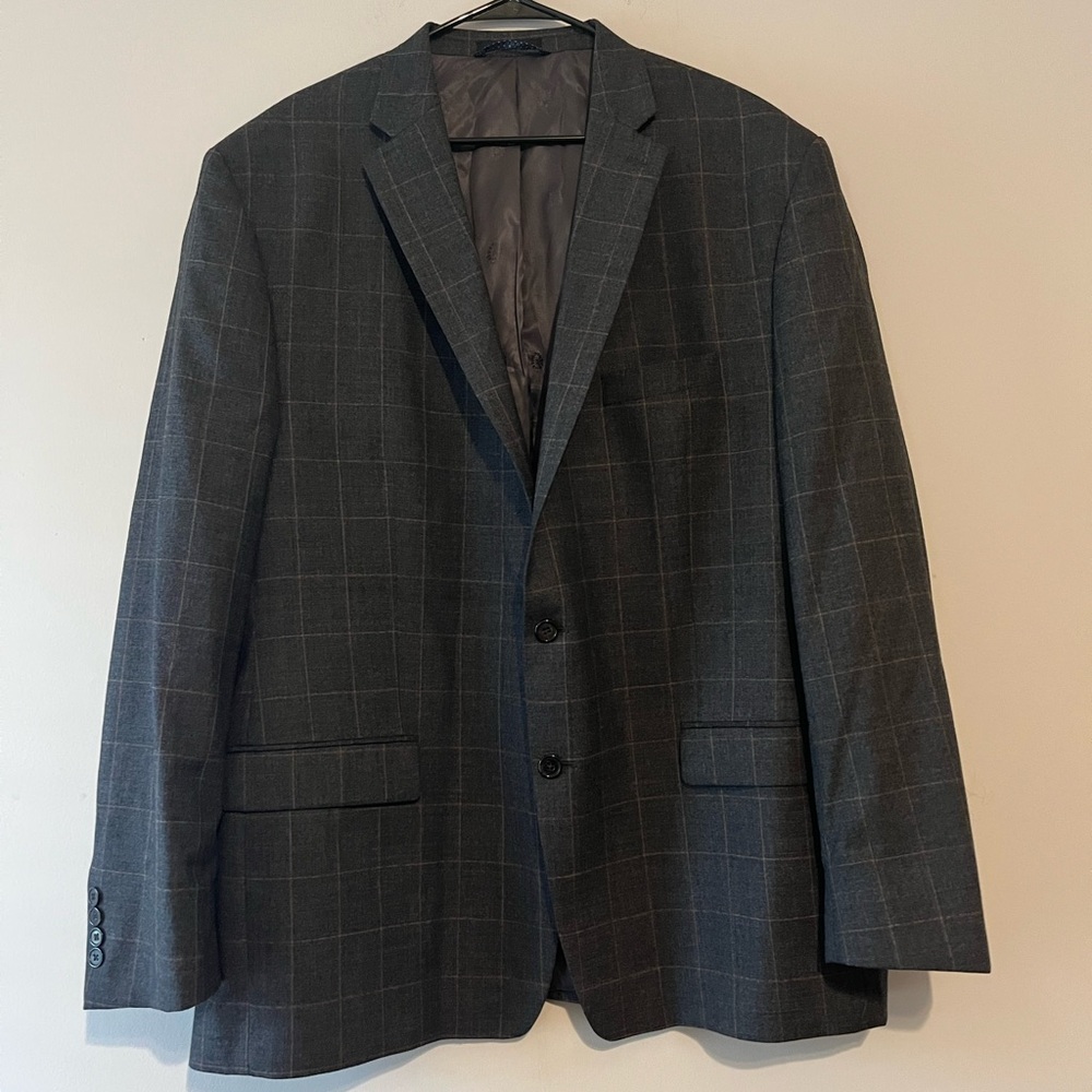 Ralph Lauren Gray Plaid Blazer